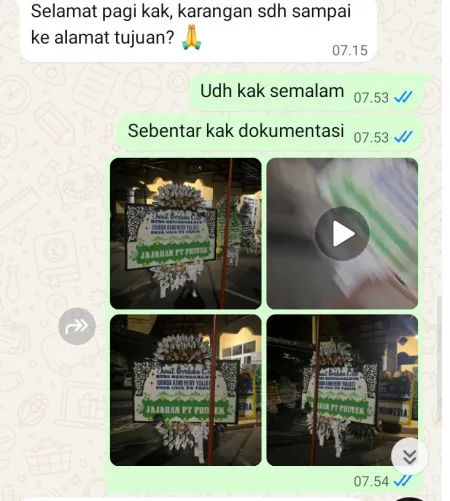 Pengiriman Papan Bunga Selamat Pondok Kelapa