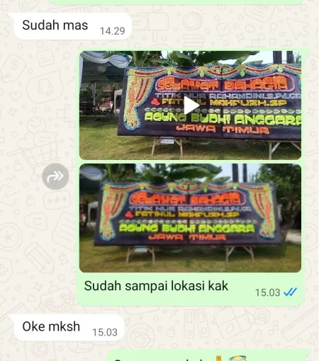 Pengiriman Papan Bunga Pondok Kelapa