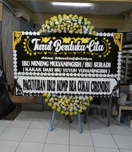 Papan Bunga Duka Pondok Kelapa